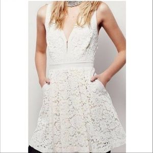 Creme White Lace Dress